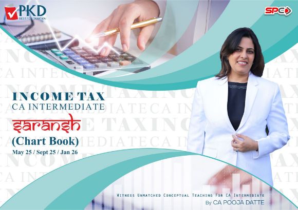 Picture of CA INTER INCOME TAX SARANSH ( CHART BOOK ) FOR SEP 25/JAN 26 